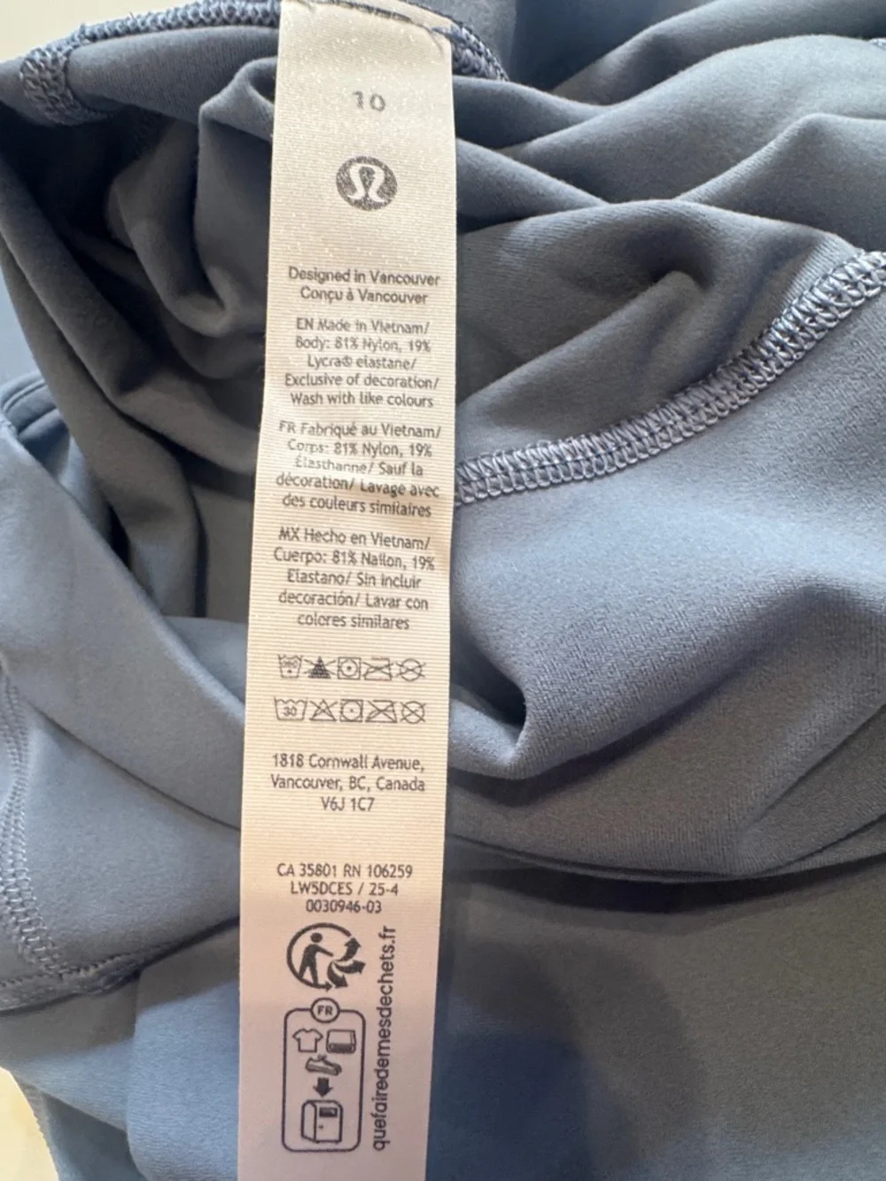 Lululemon NWT Align HR Pant with Pockets CLR: Steel Blue 28" SZ: 6 - Picture 5 of 5